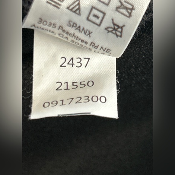 Spanx Faux Leather Leggings Black Large High Rise  Skinny Pants 2437 - Picture 6 of 12